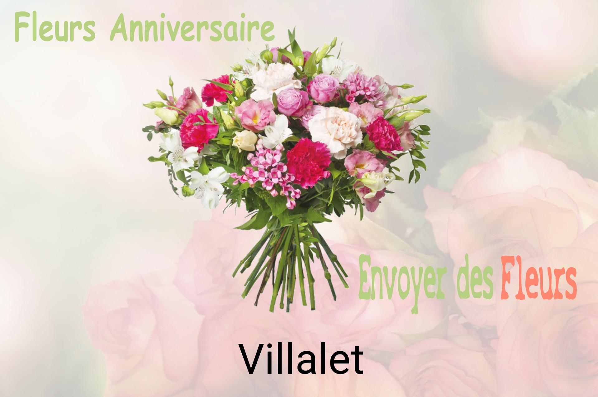 Bouquet de fleurs d’anniversaire livré à Villalet